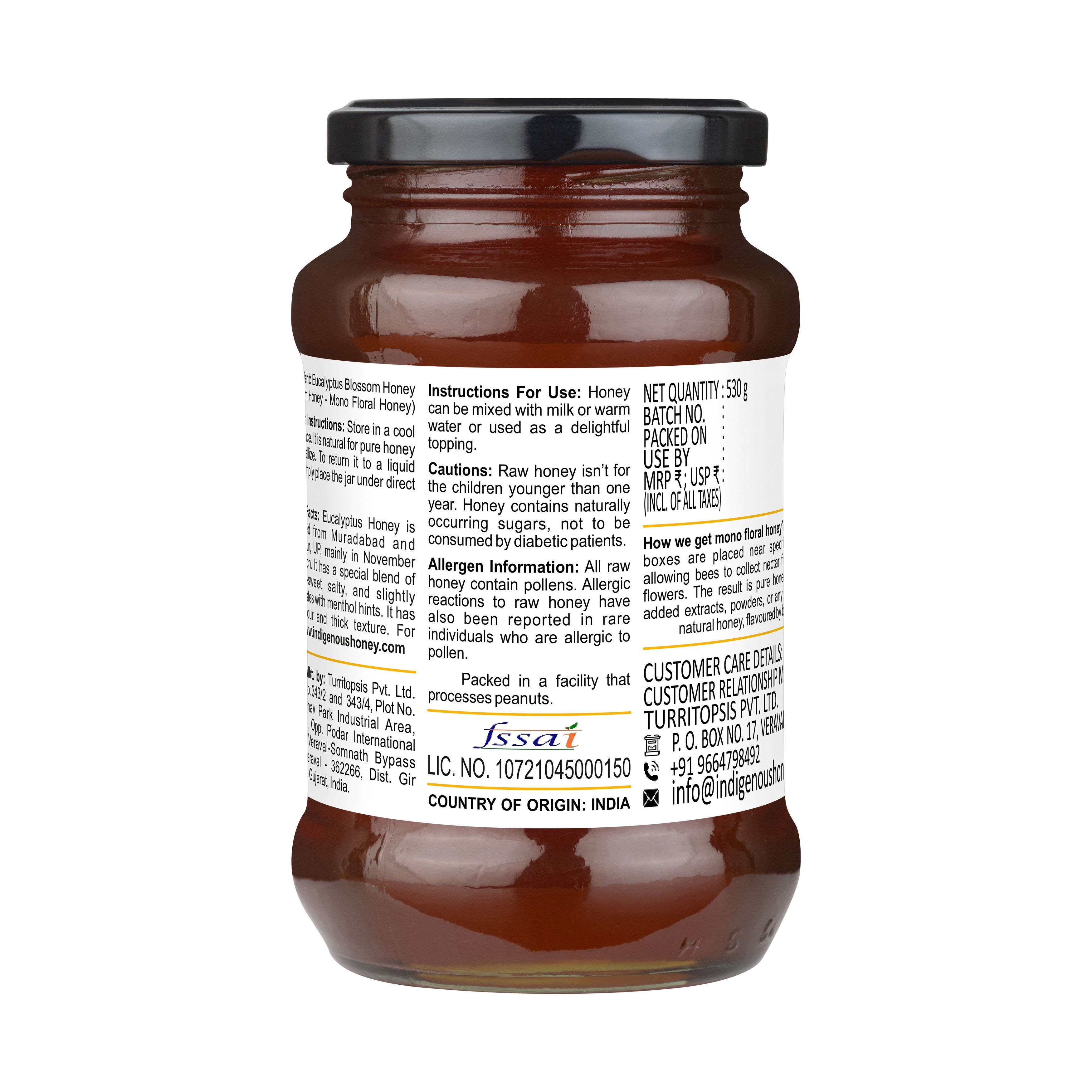 Natural Eucalyptus Honey
