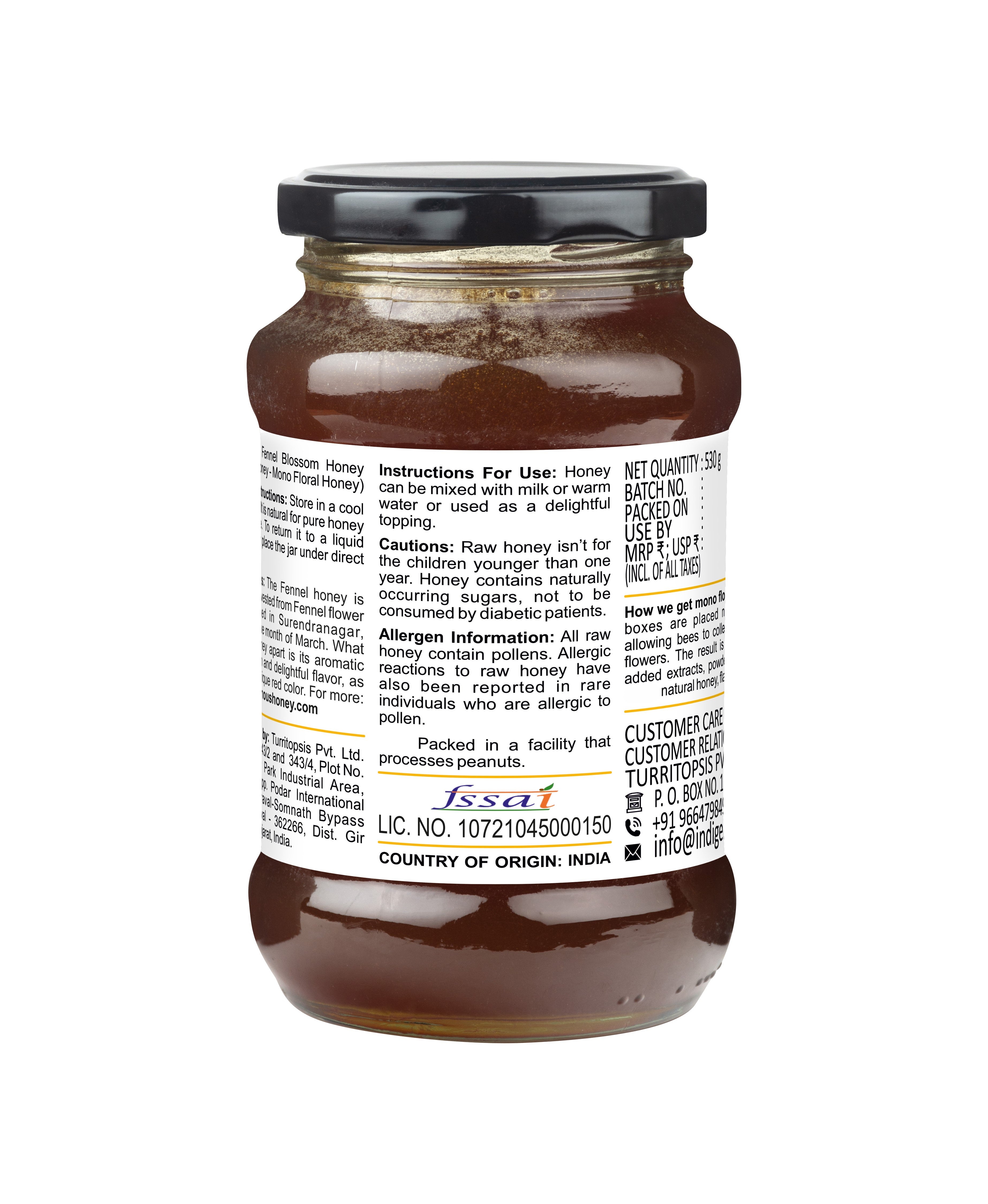 Natural Fennel Honey