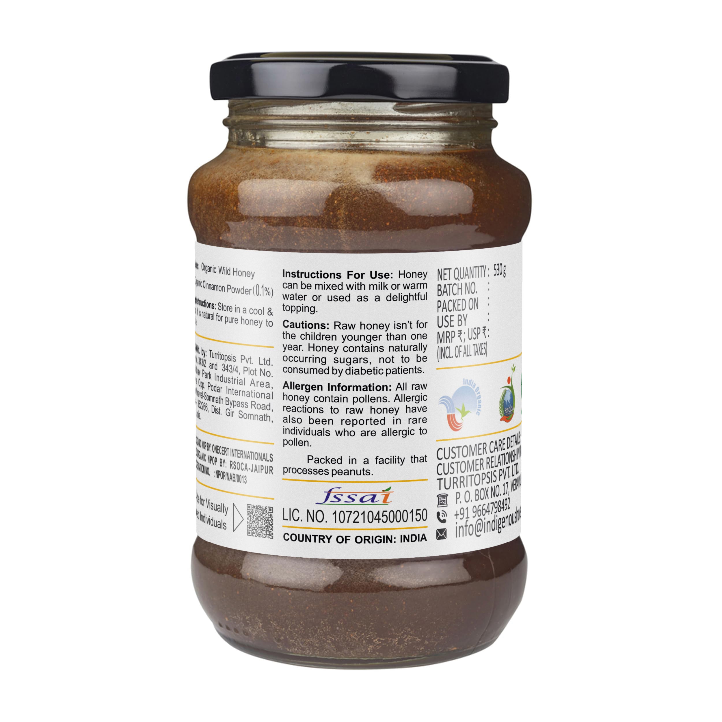 Natural Honey with Cinnamon