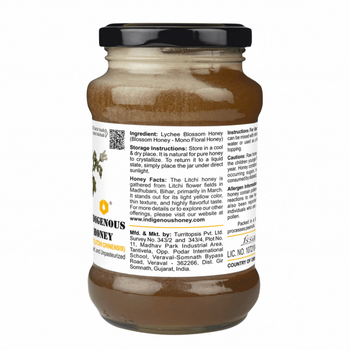 Natural lychee honey