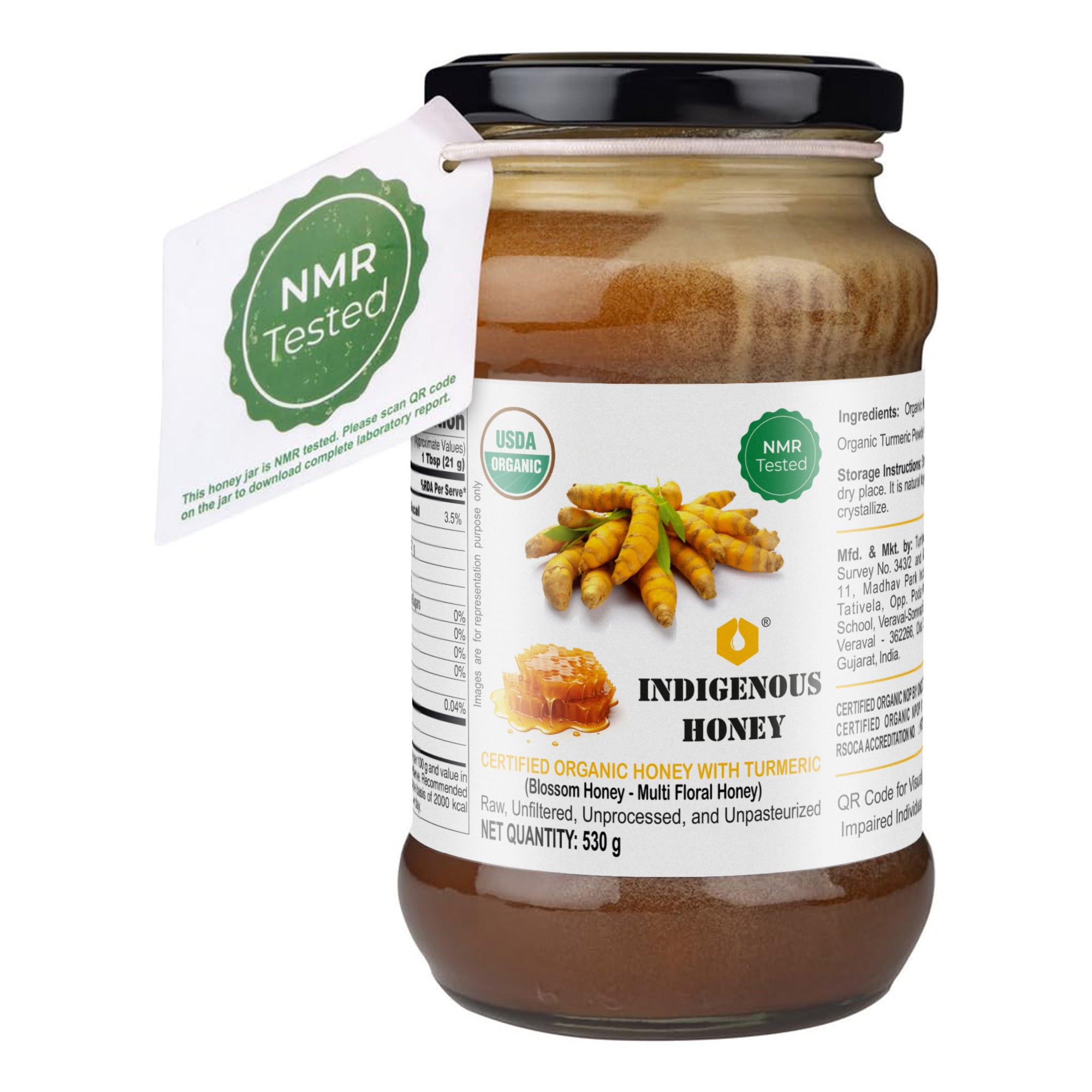 Organic Wild Honey with Turmeric