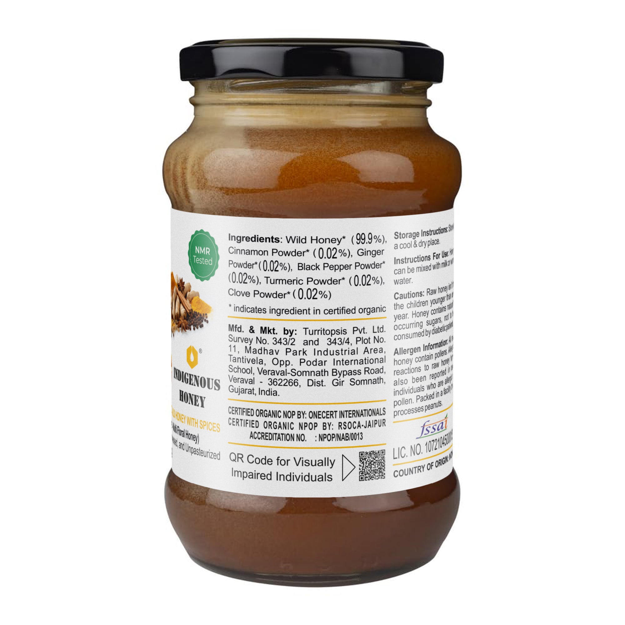 Raw Organic Honey with immunity booster