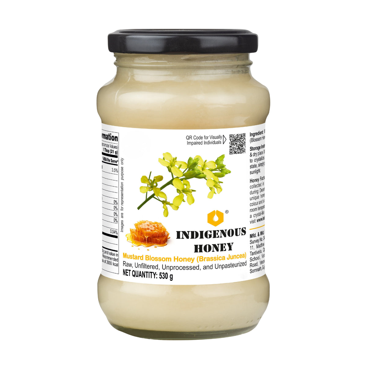Pure Natural_White_Mustard (brassica Juncsa) Honey