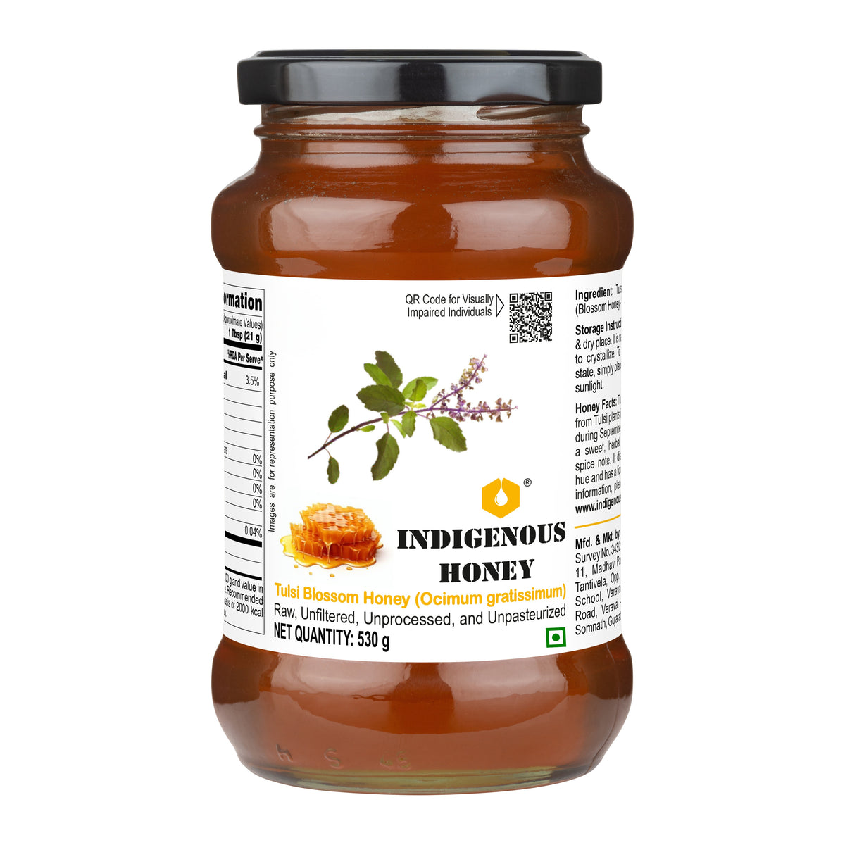 Raw_tulsi_Blosom honey