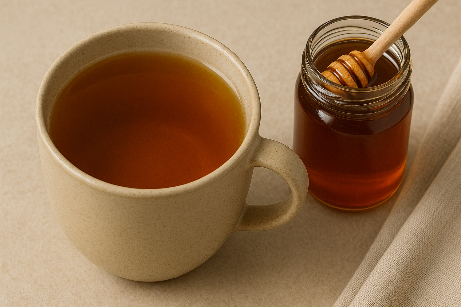 floral local honey warm tea