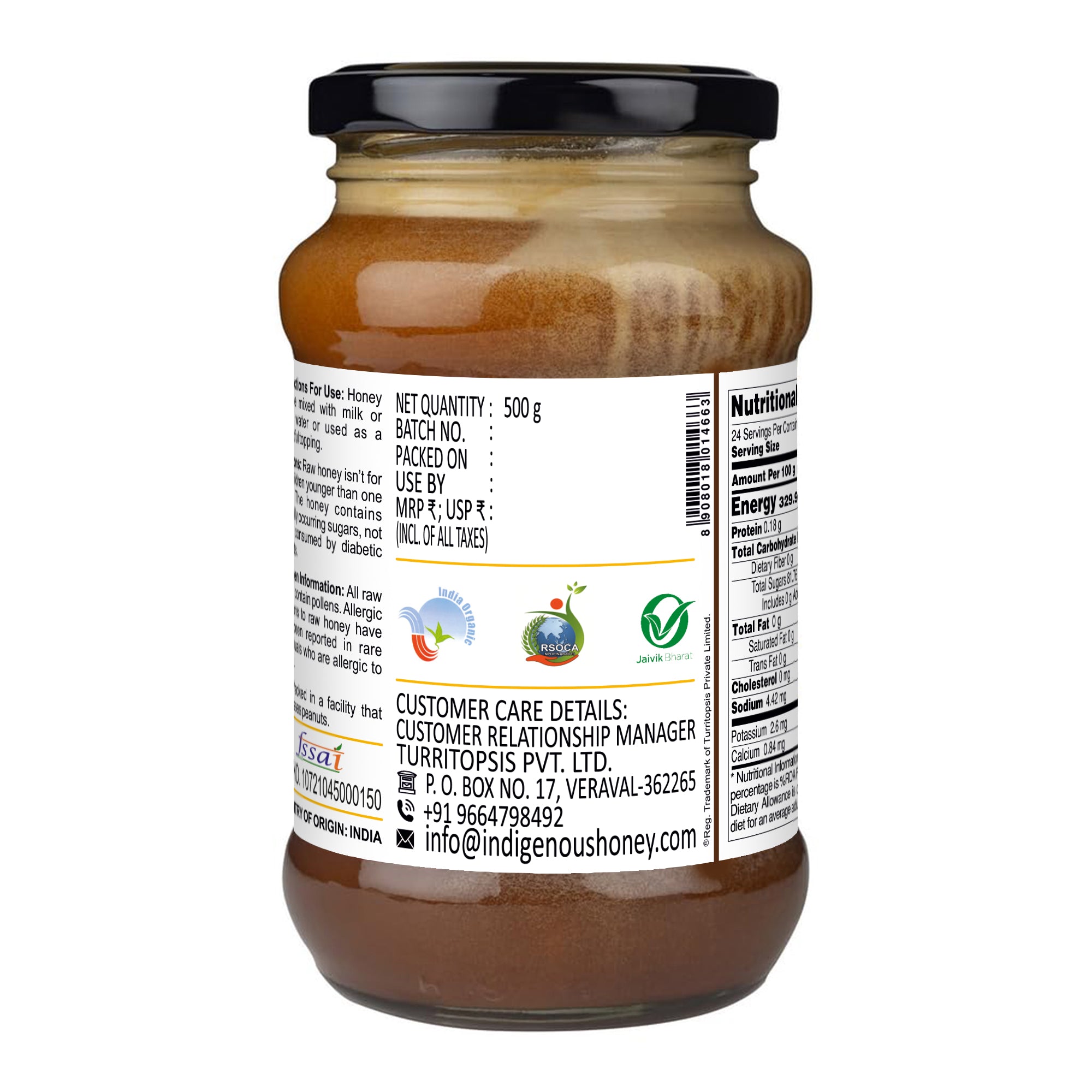 Blackpepper Infused Certified Organic Honey