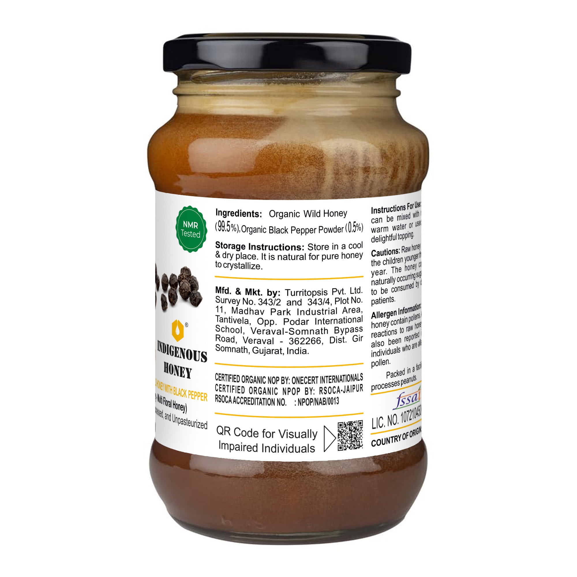 Blackpepper Infused with Raw Honey