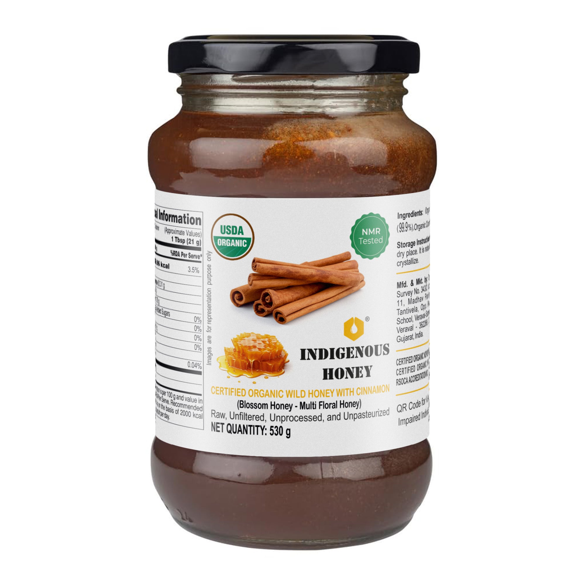 Certified Wild Honey with Cinnamon