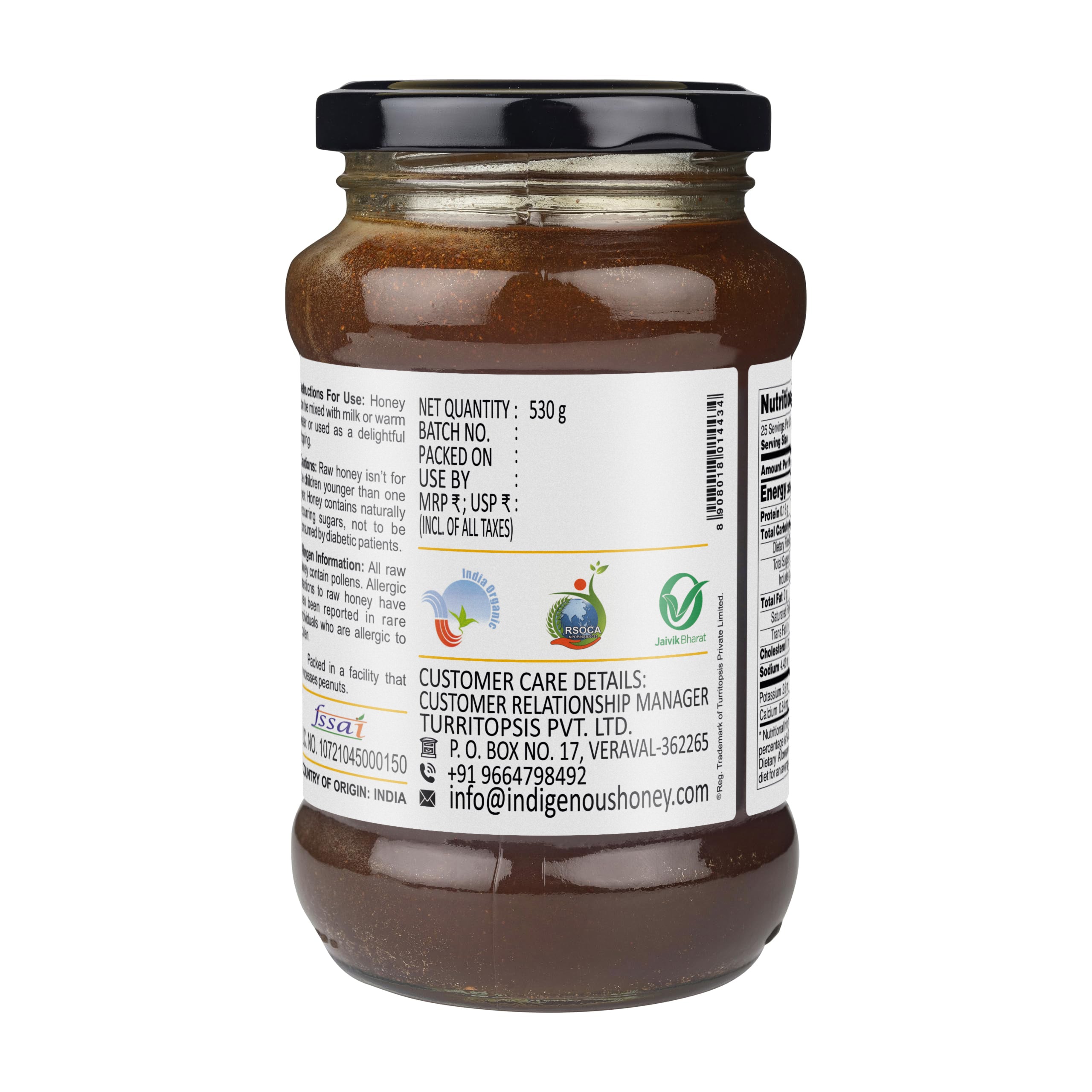 Cinnamon Infused Organic Wild Honey