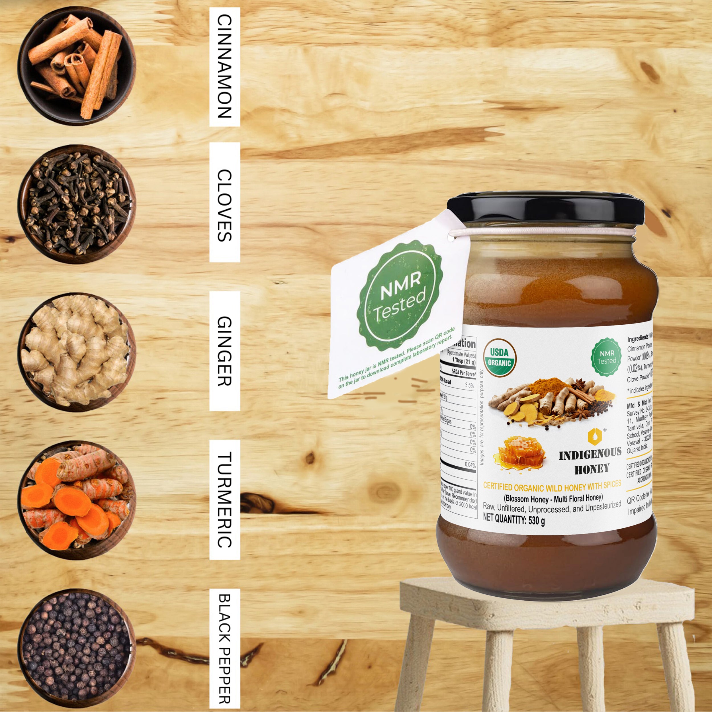 Raw Organic Honey with immunity booster