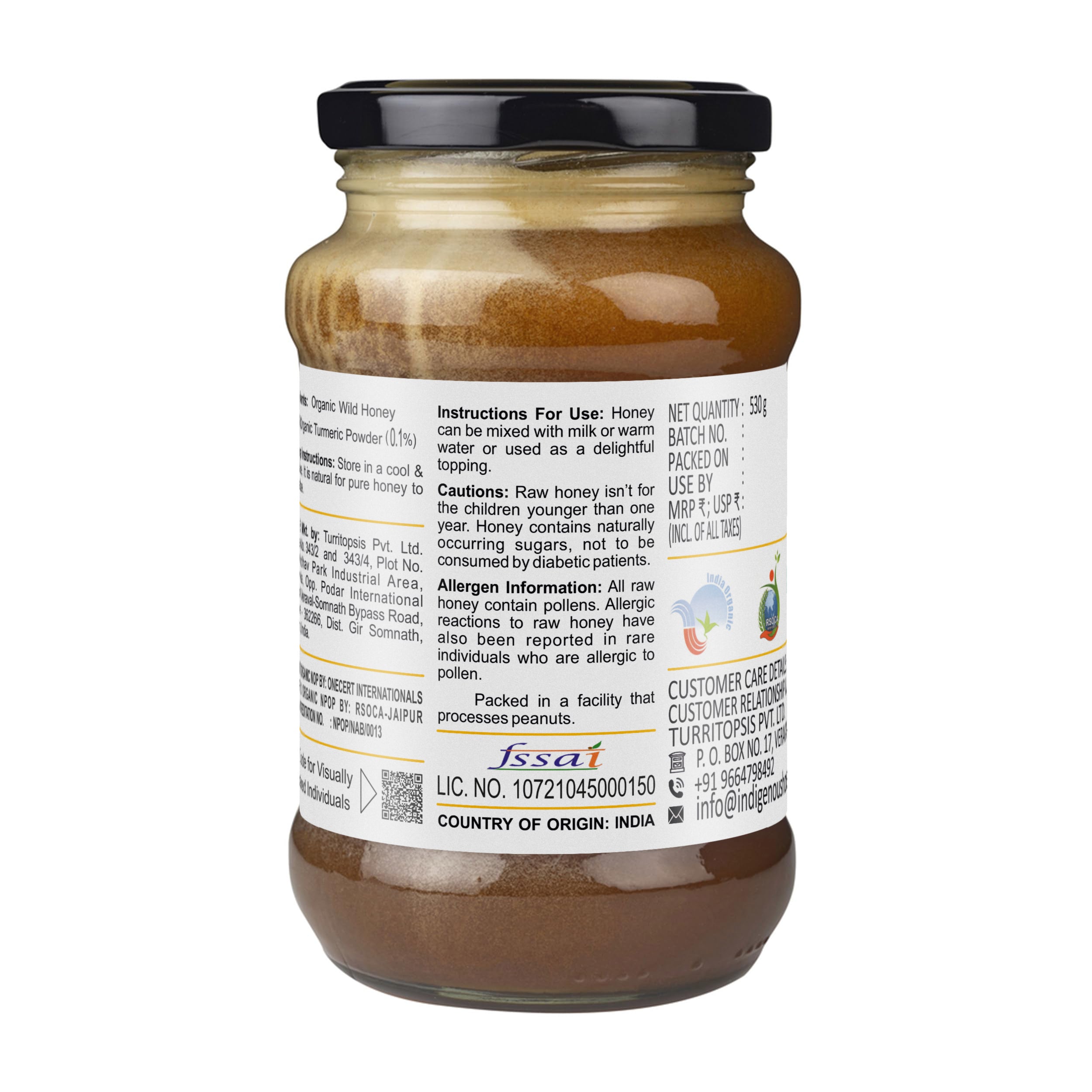 Natural Honey with Turmeric