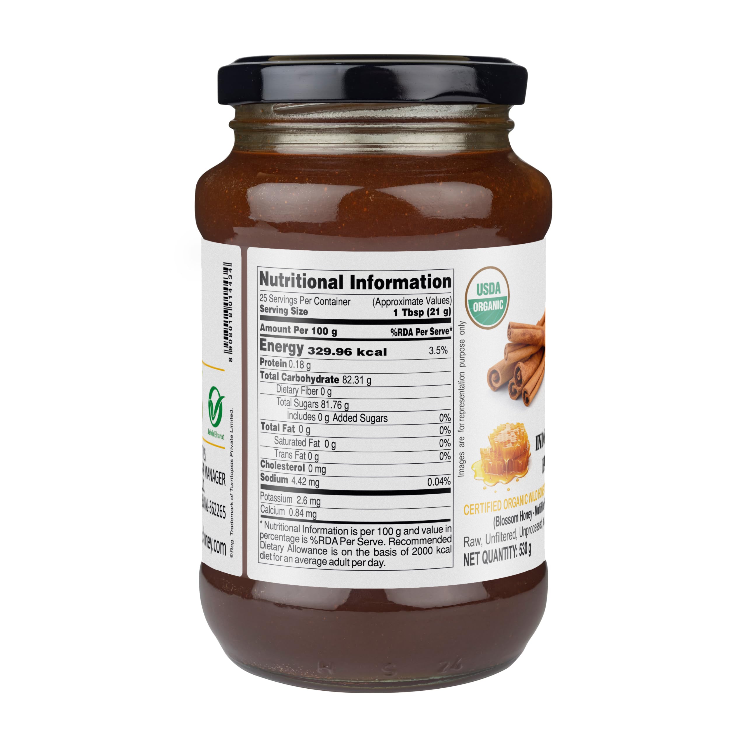 Natural Raw Honey with Cinnamon
