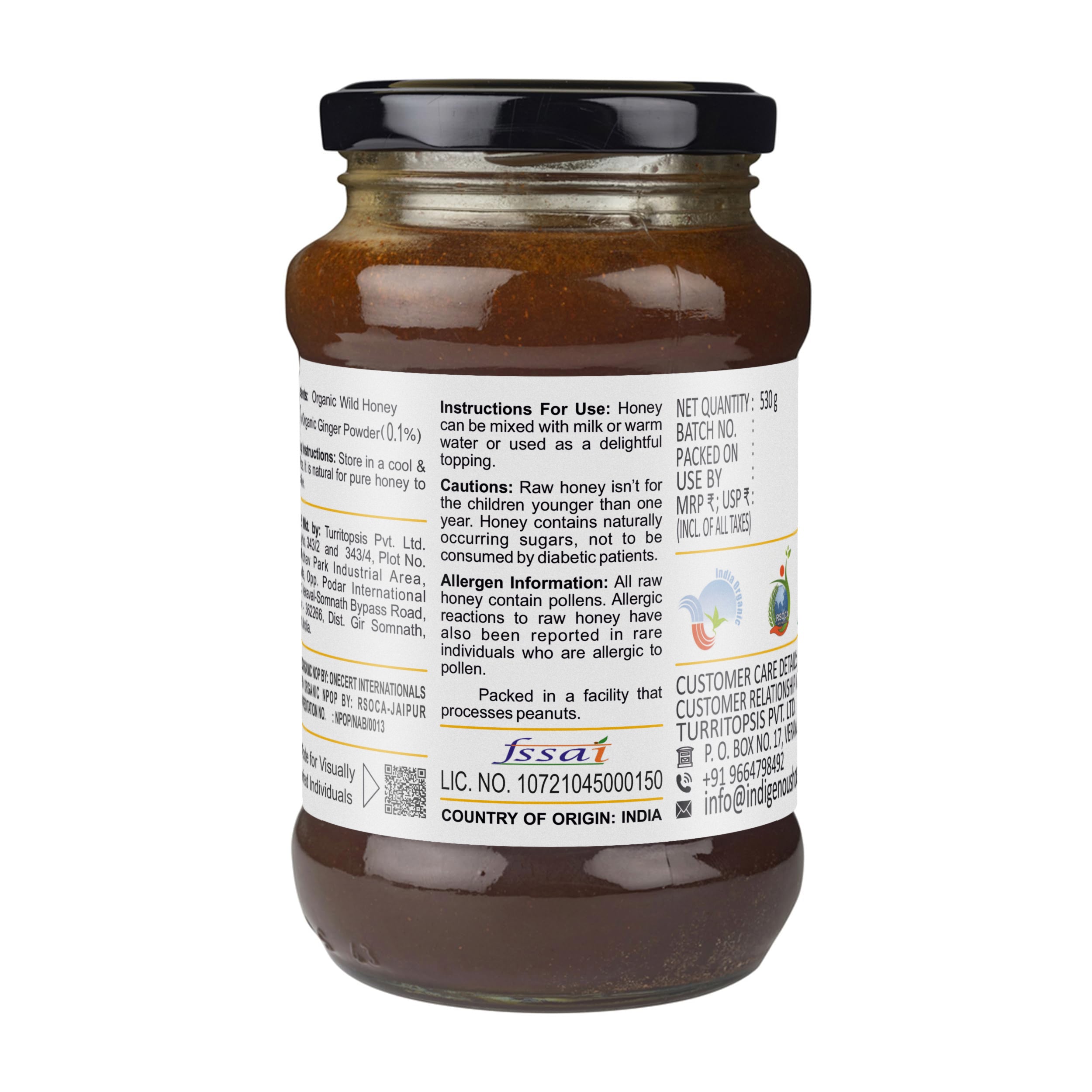 Natural Wild Honey with Ginger