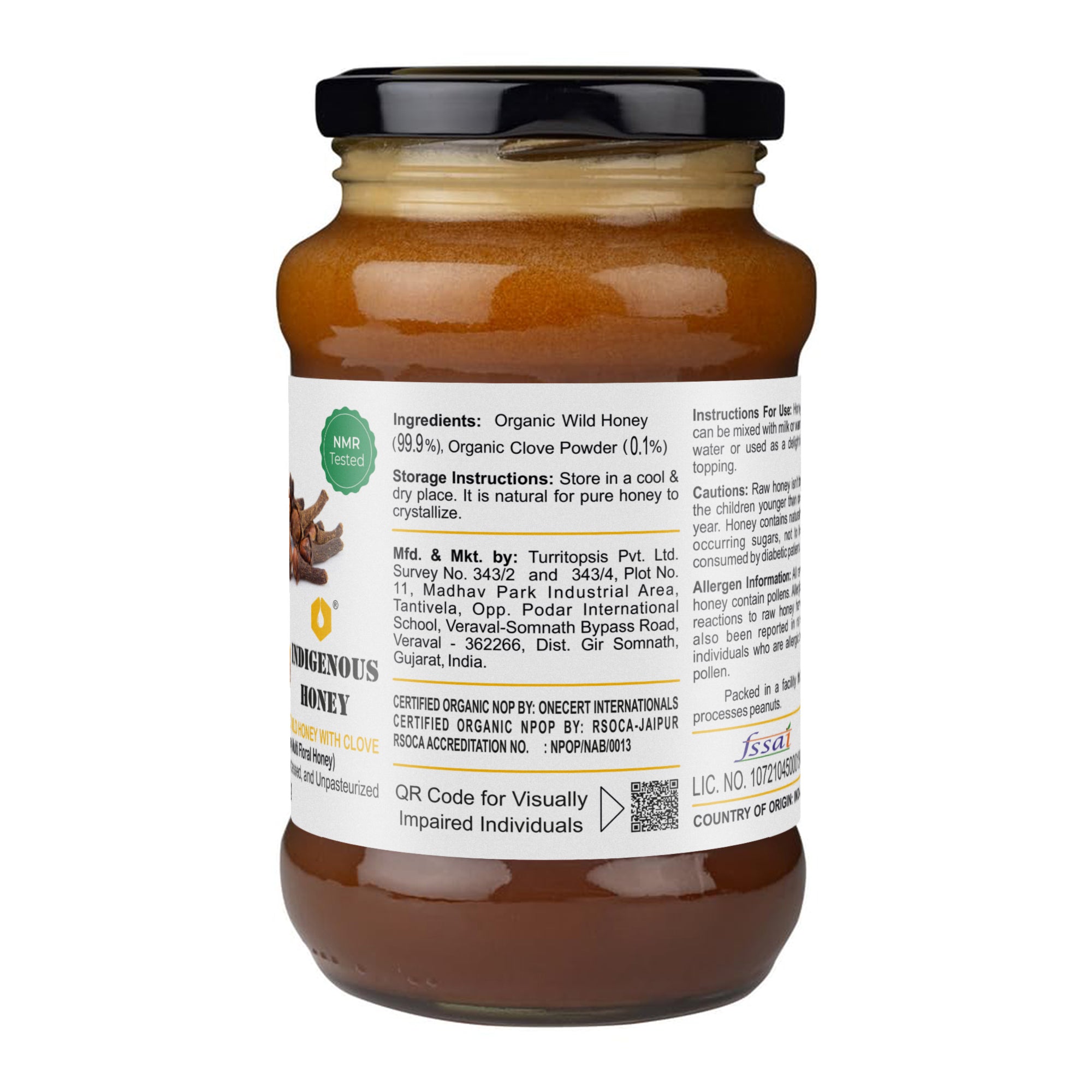 Organic Honey with Clove