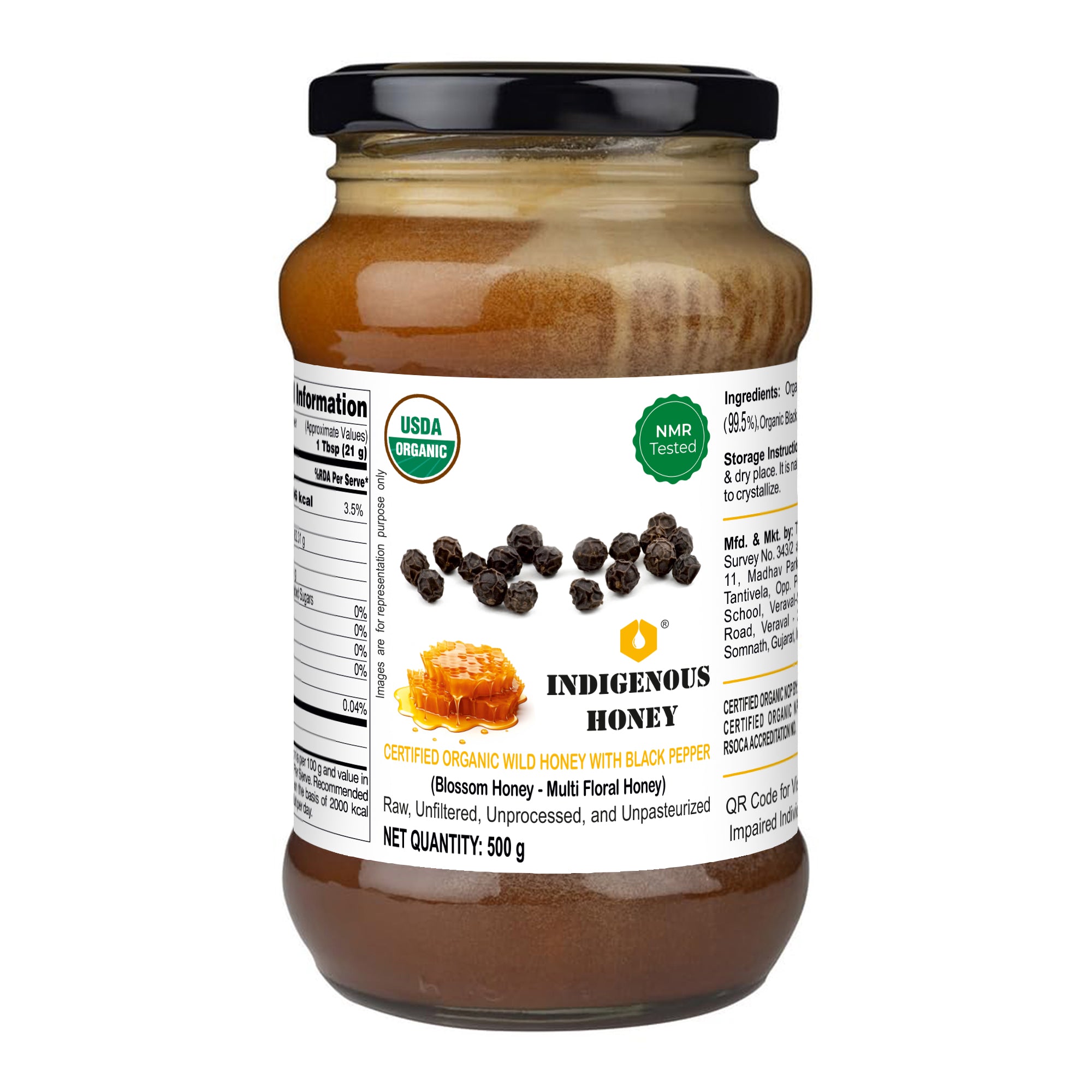 Organic Wild Honey with Blackpepper