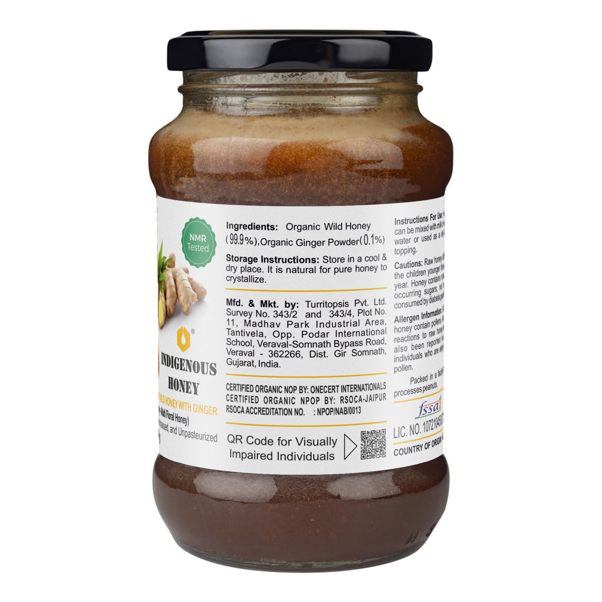 Raw Honey with Ginger