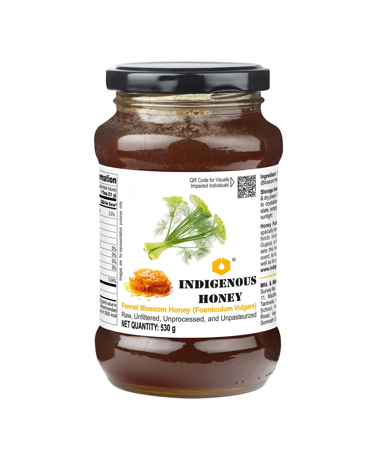 Raw Natural_ Fennel Blossom_Honey
