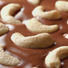 healthy chocolate bites with nuts and raw honey