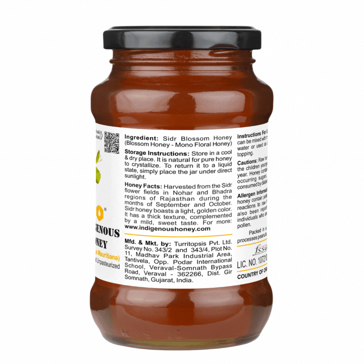 unprocess sidr honey